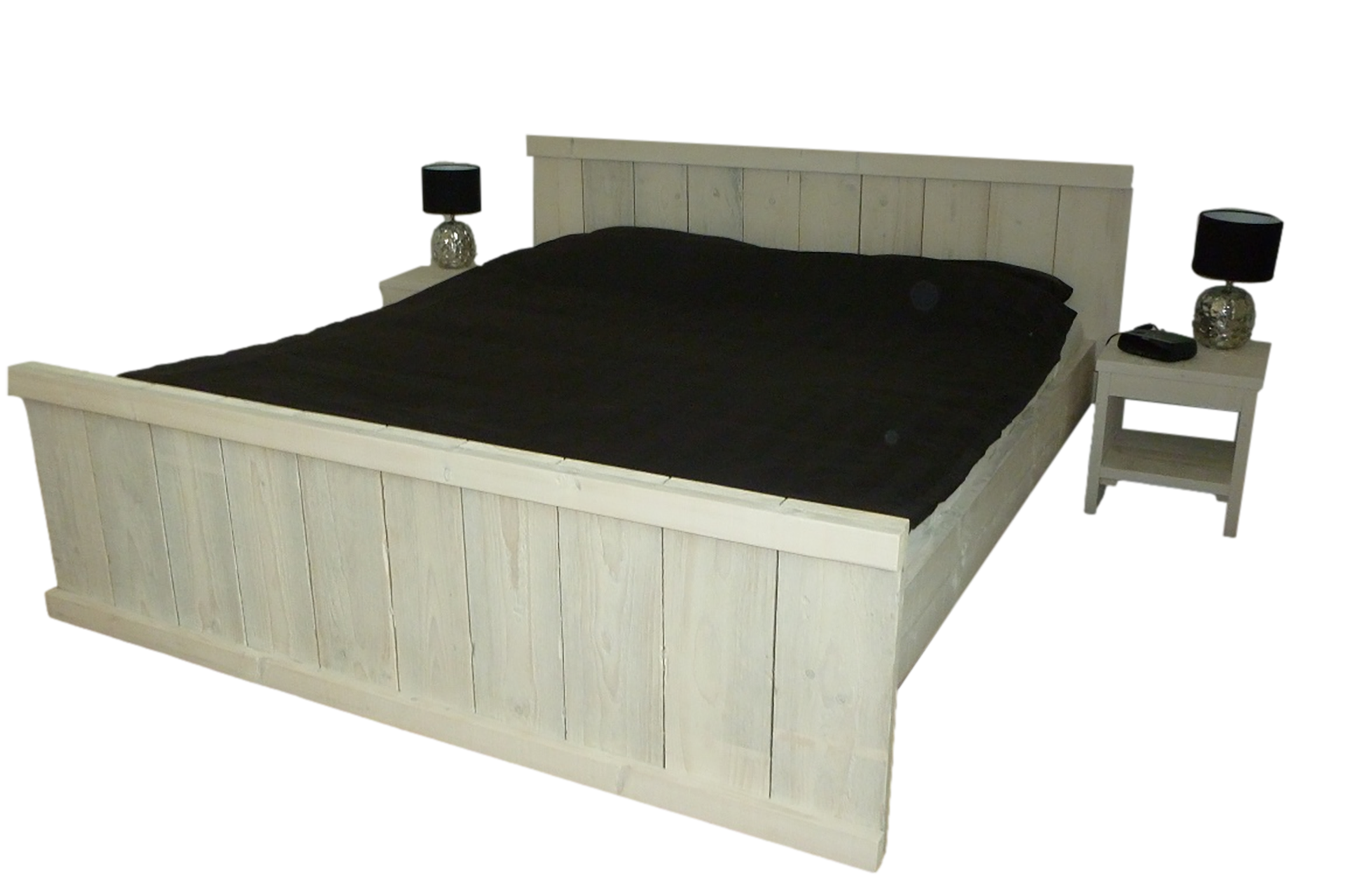 Steigerhouten bed (model: - Goedkope Meubelen